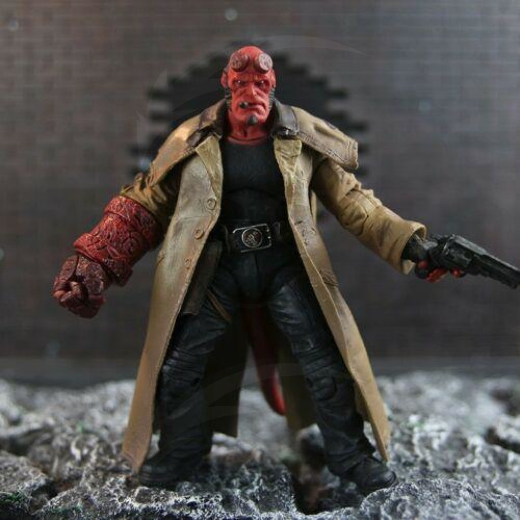 Hellboy Mezco Hb 7 Action Figure Smoking Ver. Series 2 Collection Hellboy Mezco Hb 7 Action Figure Smoking Ver. Series 2 Collection